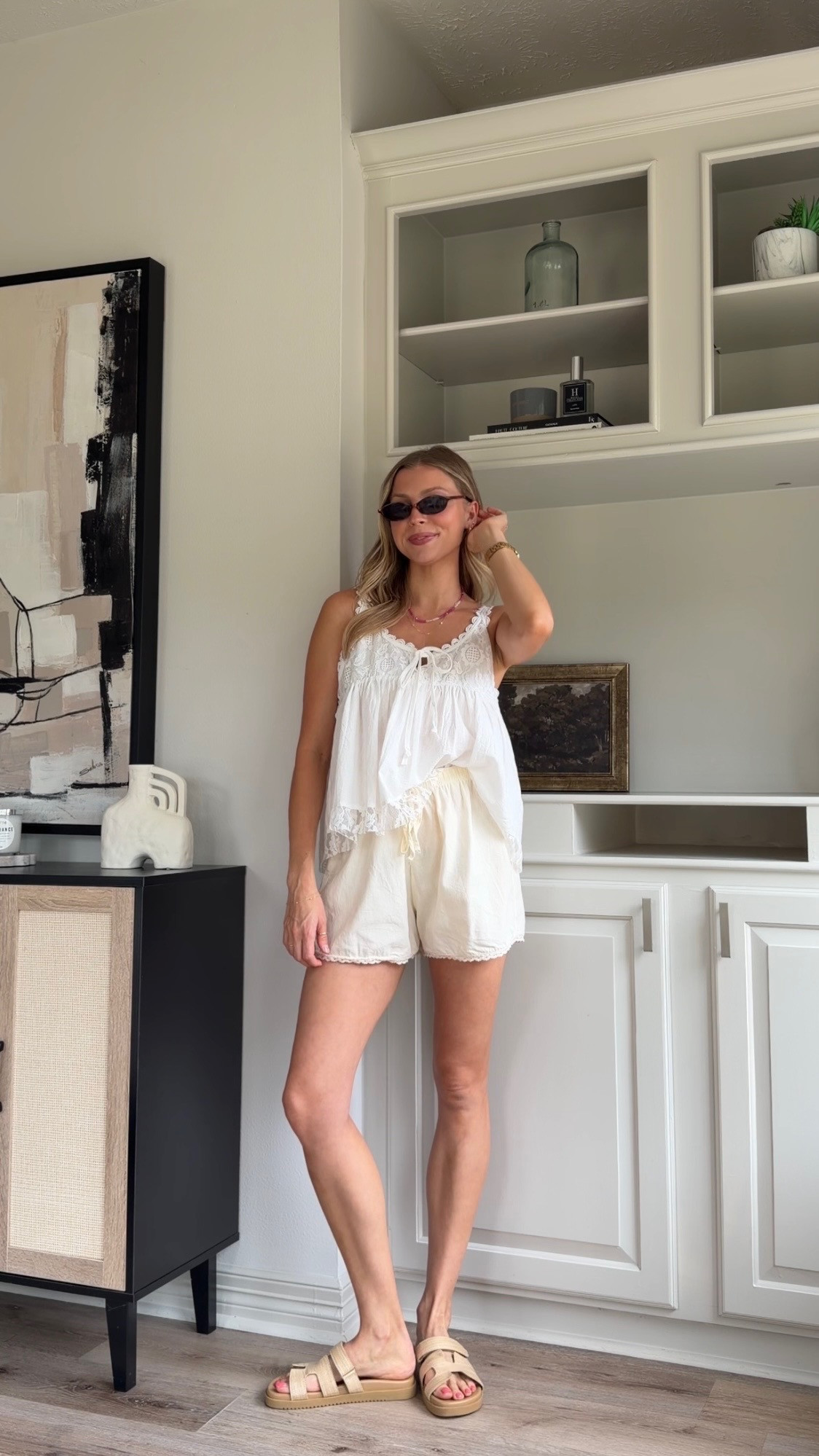 Summer capsule outfit | S in tank, S shorts (part of a set!)  

 #LTKootd #LTKmomlife