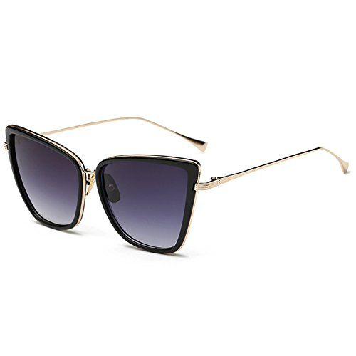 Joopin Fashion Cat Eye Sunglasses Women Retro Transparent Frame Brand Sun Glasses(Black) | Amazon (US)