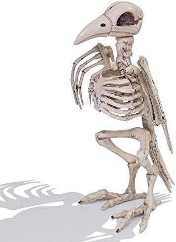 Amazon.com: Halloween Decoration 12.5” Pose-N-Stay Raven Skeleton Plastic Bones with Posable Jo... | Amazon (US)