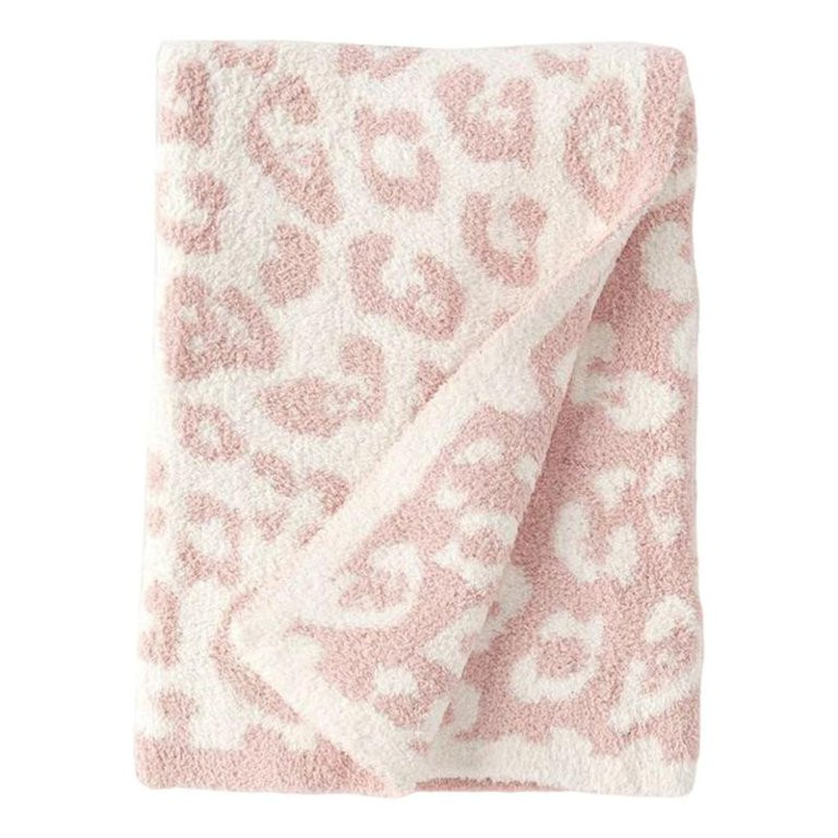 Throw Blanket Leopard Print Flannel Fleece Blankets Plush Sofa Blankets - pink 30x35in | Walmart (US)