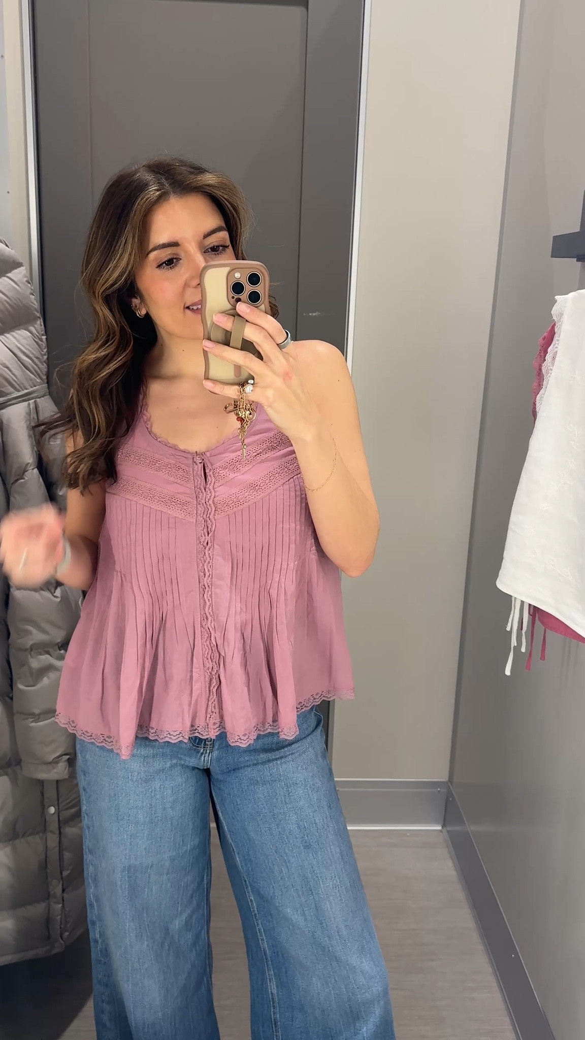 Free people inspired top with lace and pleating! In a size small. Target new arrivals! 

#LTKOver40