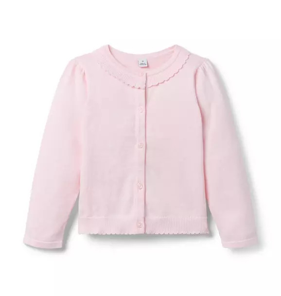 The Scallop Trim Cardigan | Janie and Jack