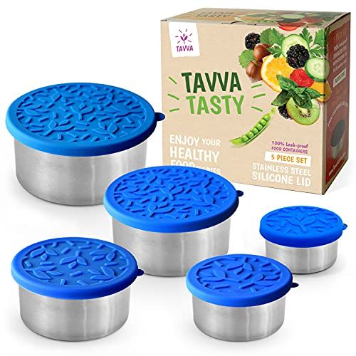 TAVVA Stainless Steel Food Storage Containers - Plastic Free | Silicone Lids | Leakproof Toddler Lun | Amazon (US)