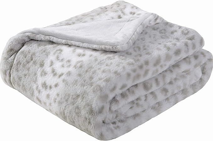 Sedona House Animal Print Cheetah Fuzzy Faux Fur Throw Blanket - Super Soft Fuzzy Faux Fur Cozy W... | Amazon (US)