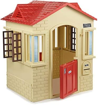 Little Tikes Cape Cottage Playhouse with Working Doors, Windows, and Shutters - Tan | Amazon (US)