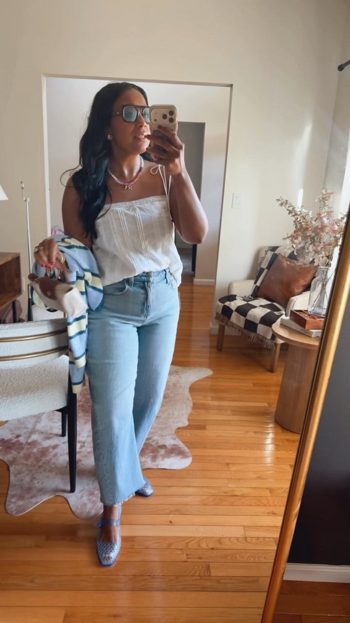 Friday OOTD all from @abercrombie  #highrisebarreljeans #barreljeans #fridayoutfit #momoutfit #casualworkoutfit #summertop #walmartnecklace

#LTKdayinmylife #LTKgrwm #LTKootd