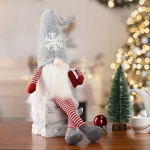 WORLDECO Christmas Gnome 2021 Ornaments, Xmas Stretchable Long Leg Swedish Handmade Santa Plush, ... | Amazon (US)