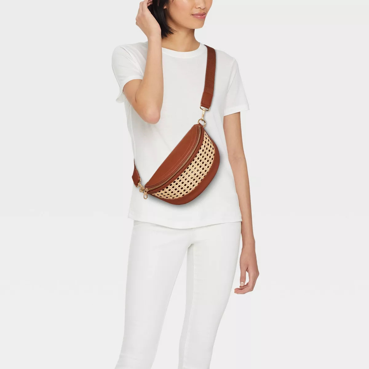 Straw Detail Belt Crossbody Bag - Universal Thread™ | Target