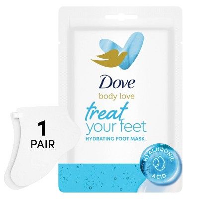 Dove Beauty Body Love Hydrating Foot Mask - 1 pair | Target
