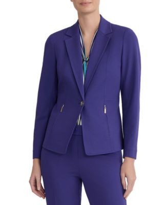 Women's One-Button Notch Collar Blazer | Macy's