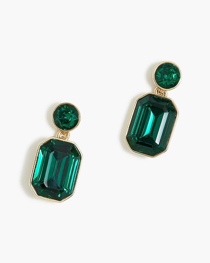 Small crystal gem earrings | J.Crew Factory