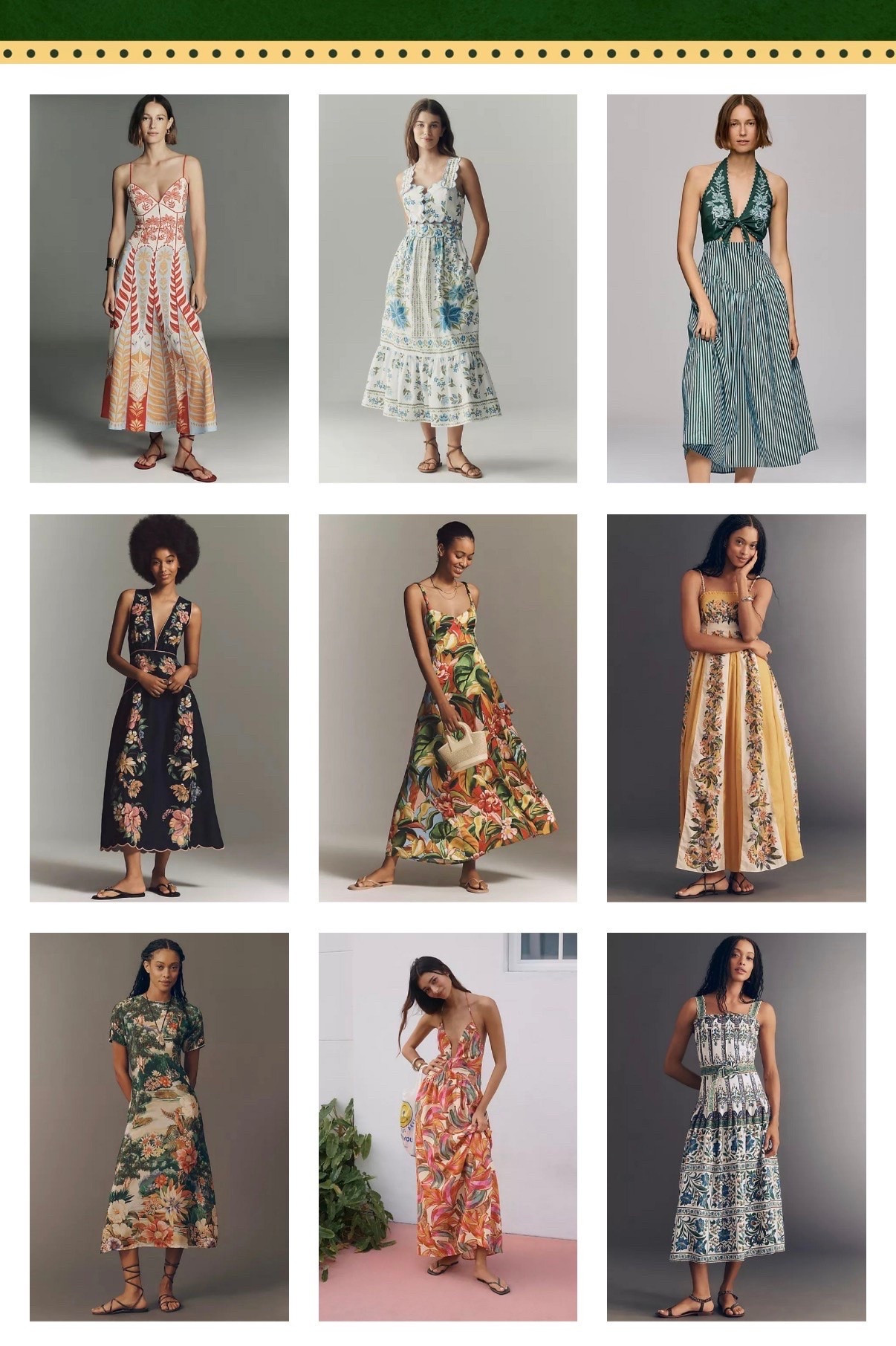 Farm Rio finds at Anthropologie and I am completely OBSESSED with every single one of these dresses!! 
🌺🌿✨

These are not just summer dresses — these are vacation dresses, statement dresses, dresses that make people stop you on the street to ask where you got them!!

FARM RIO is a Premium brand with stunning quality and these pieces are truly investment dresses — the kind you wear on a special vacation, to a summer wedding, on a girls trip, or just when you want to feel absolutely extraordinary!! 

Everything is linked in my LTK — tap below to shop!
👇🏻🔗🌺




#farmrio #farmriodress #farmrioanthropologie #farmrioatanthropologie #farmriofashion #farmriostyle #farmrionewarrivals #anthropologie #anthropologiedress #anthropologiestyle #anthropologiefinds #anthropologiefashion #brazilianfashion #brazilianstyle #tropicaldress #tropicalprint #tropicalfashion #floraldress #floralmaxi #floralmidi #printdress #statementdress #embroideredddress #scallopheme #tiered dress #halterdress #maxidress #mididress #summerdress #summerdresses2026 #vacationdress #resortwear #resorfdress #resortfashion #vacationstyle #islanddress #tropicalvacation #summerstatement #boldprint #colorfulddress #colorfulstyle #vibrantfashion #summerstyle #summerfashion #summeroutfit #summerootd #weddingguest #weddingguestdress #gardenpartydress #specialoccasion #luxurydress #investmentpiece #designerdress #affordableluxury #over40style #over40fashion #over40dresses #over40outfits #momstyle #girlstrip #vacationootd #ootd #LTKootd #LTKOver40 #LTKSeasonal #LTKFindsUnder200 #LTKstyletip #LTKWedding #LTKtravel #LTKfinds #LTKGiftGuide

#LTKWedding #LTKTravel #LTKOver40