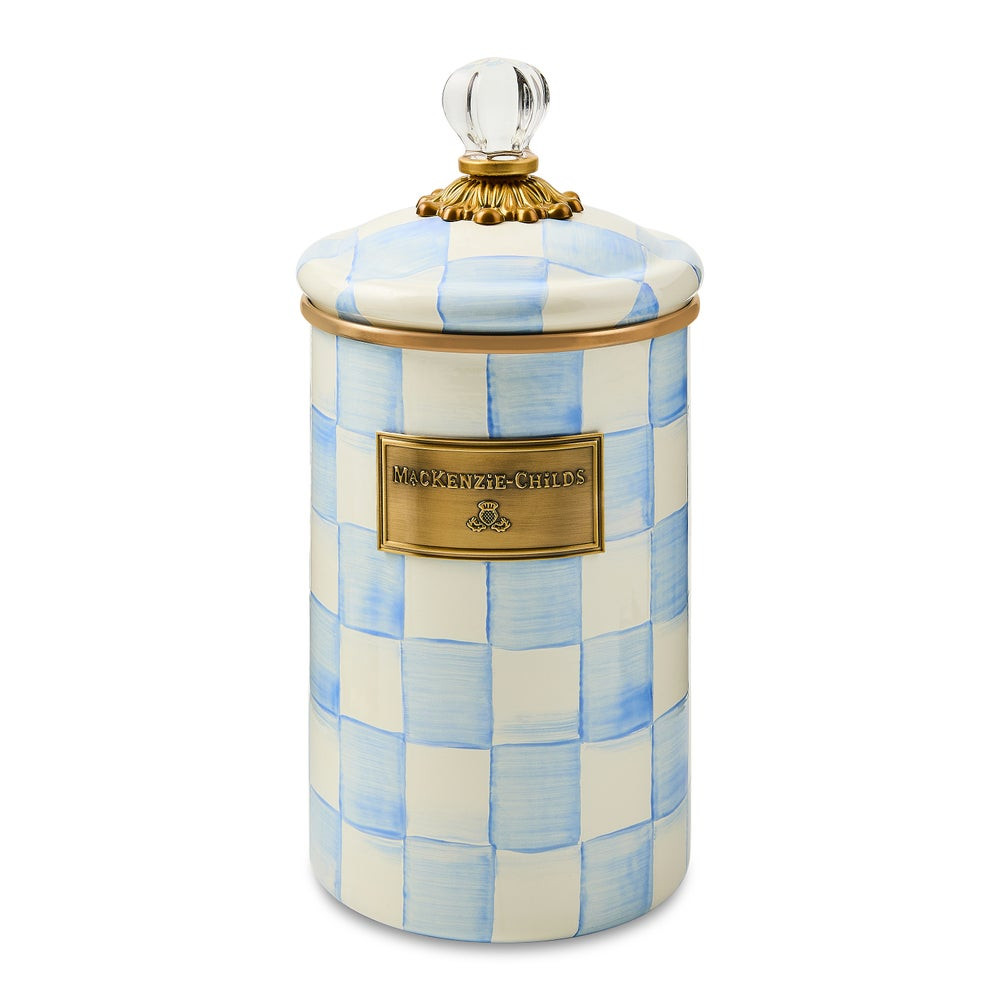 Sky Check Large Canister | MacKenzie-Childs