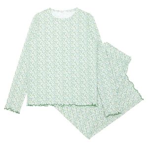 women's pima sea marsh floral pajamas set | minnow