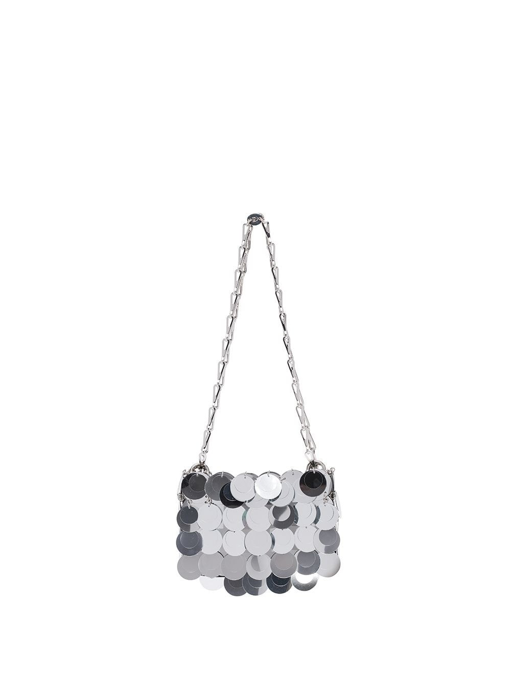 Rabanne Nano 69 shoulder bag - Silver | Farfetch Global