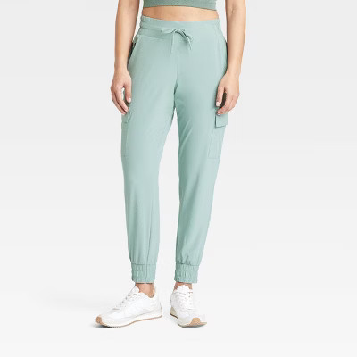 Women's Active Light Mid-Rise Cargo Joggers - All In Motion™ | Target