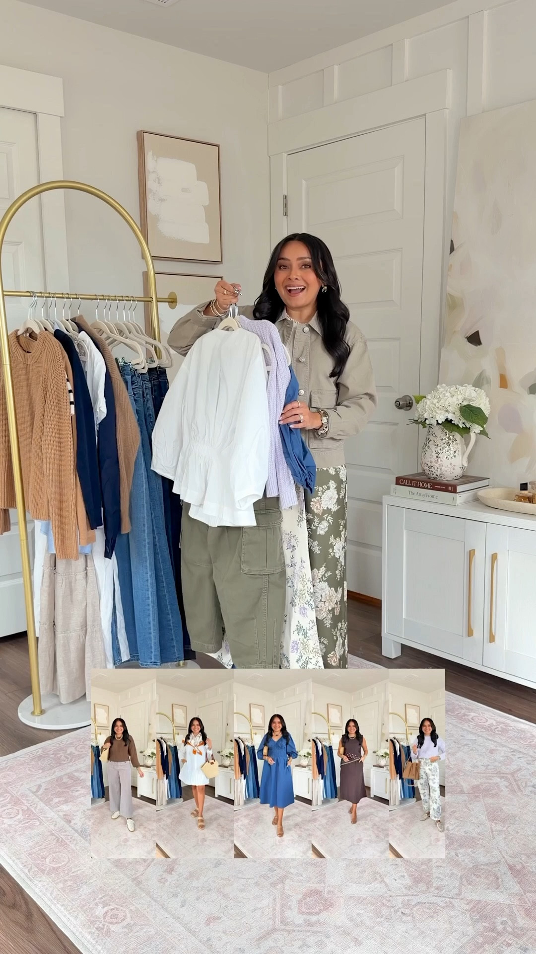 Spring Try On!
For reference: I’m 5’0, 32b bra size, and 2/26 in bottoms, pear shaped. 
*Everything I share is unaltered! TTS means true to size. Between size 5-6.5 in shoes

Olive green jacket size xs petite TTS
White sweater size xs petite TTS
Green floral pants size x petite TTS
Sandals size 5.5 TTS

White button down dress size xs petite TTS I don’t think this dress is see through but I still added a slip underneath!
Sandals size 5 TTS


Brown cocoa sweater size xs petite tTS
Brown cocoa striper 2 petite TTS
Sneakers size 6 TTS
White button down size xs petite TTS
Green cargo pants size 2 petite TTS
Brown sandals size 5.5 TTS

Brown java dress size xs petite TTS
Clear heels size 5 TTS

Purple violet size xxs regular TTS
Floral jeans size 26 petite TTS
Loafers size 5 TTS

Blue lakeside night dress size xs petite TTS
Tan heels size 5 TTS


Comment SHOP below to receive a DM with the link to this post on my LTK ⬇ https://liketk.it/5V95d #ltkpetite #ltkgrwm #ltkootd

#LTKootd #LTKPetite #LTKSaleAlert

#LTKootd #LTKgrwm #LTKPetite