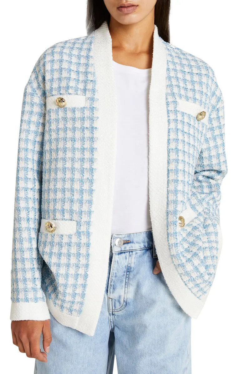 River Island Bouclé Cardigan | Nordstrom | Nordstrom