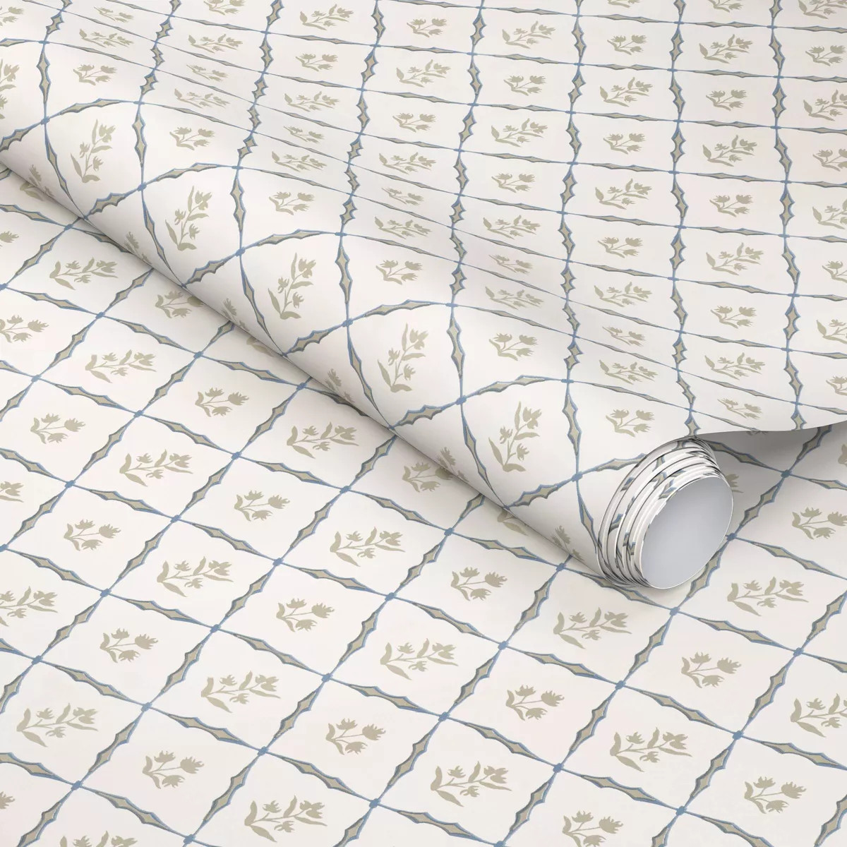 Block Print Cottage Floral Peel and Stick Wallpaper - Threshold™ | Target