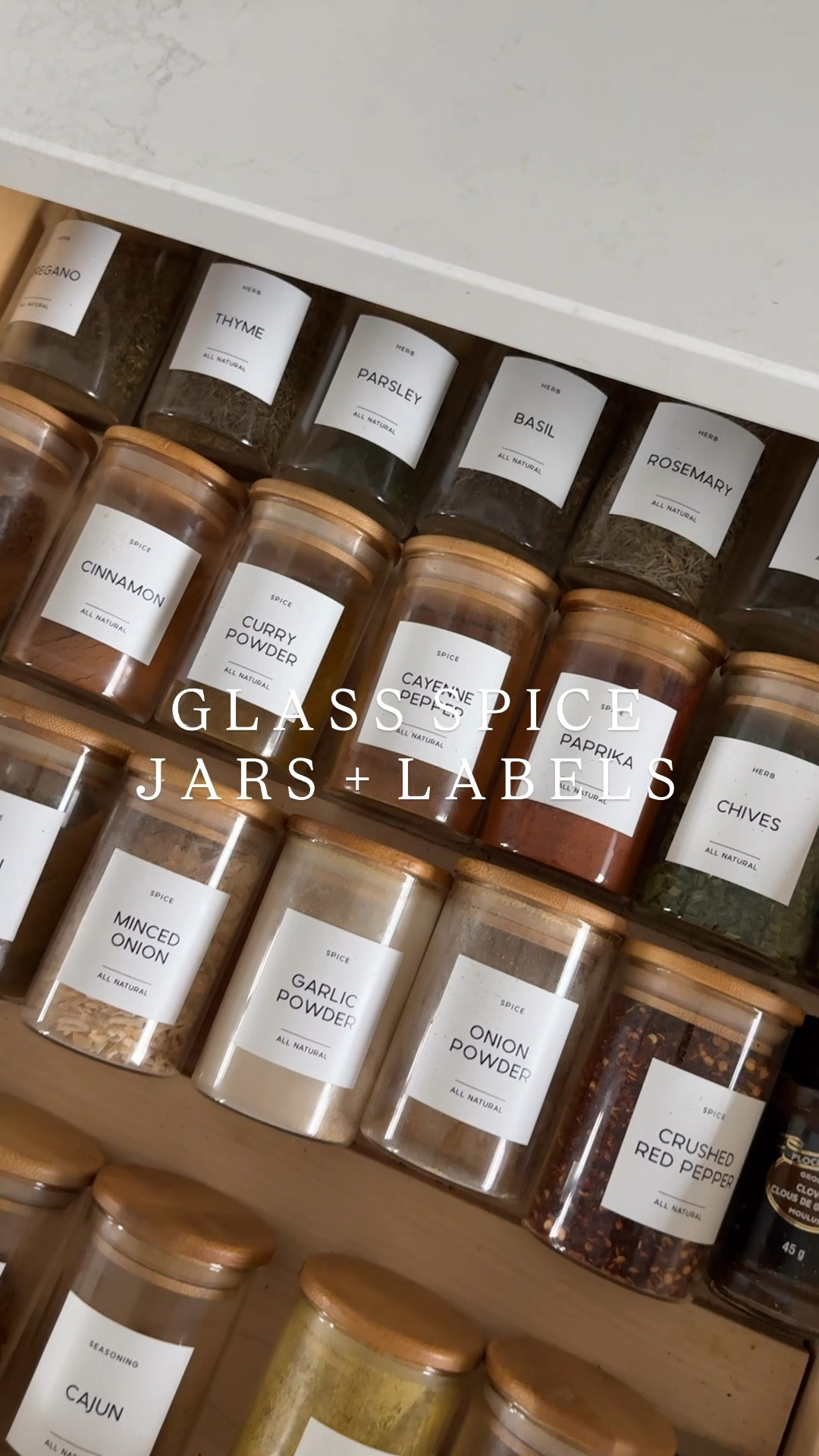 Give your kitchen a spring refresh with these glass spice jars + labels for the kitchen. A perfect way to keep your spices organized and looking aesthetically pleasing! 

Featured deal on Amazon’s BIG SPRING SALE ✨  


#LTKHome #LTKWatchNow #LTKFindsUnder50