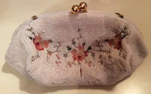 Vintage Bags By Josef White Hand beaded in France for Bags Clutch Evening   | eBay | eBay US