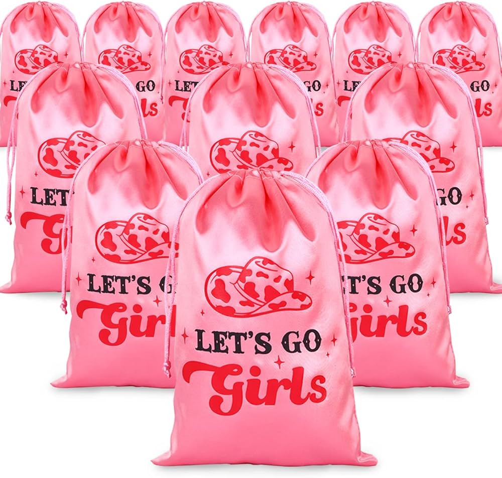 Funmemoir Lets Go Girls Bachelorette Party Favors - 12 Pack Cowgirl Bachelorette Hangover Recover... | Amazon (US)