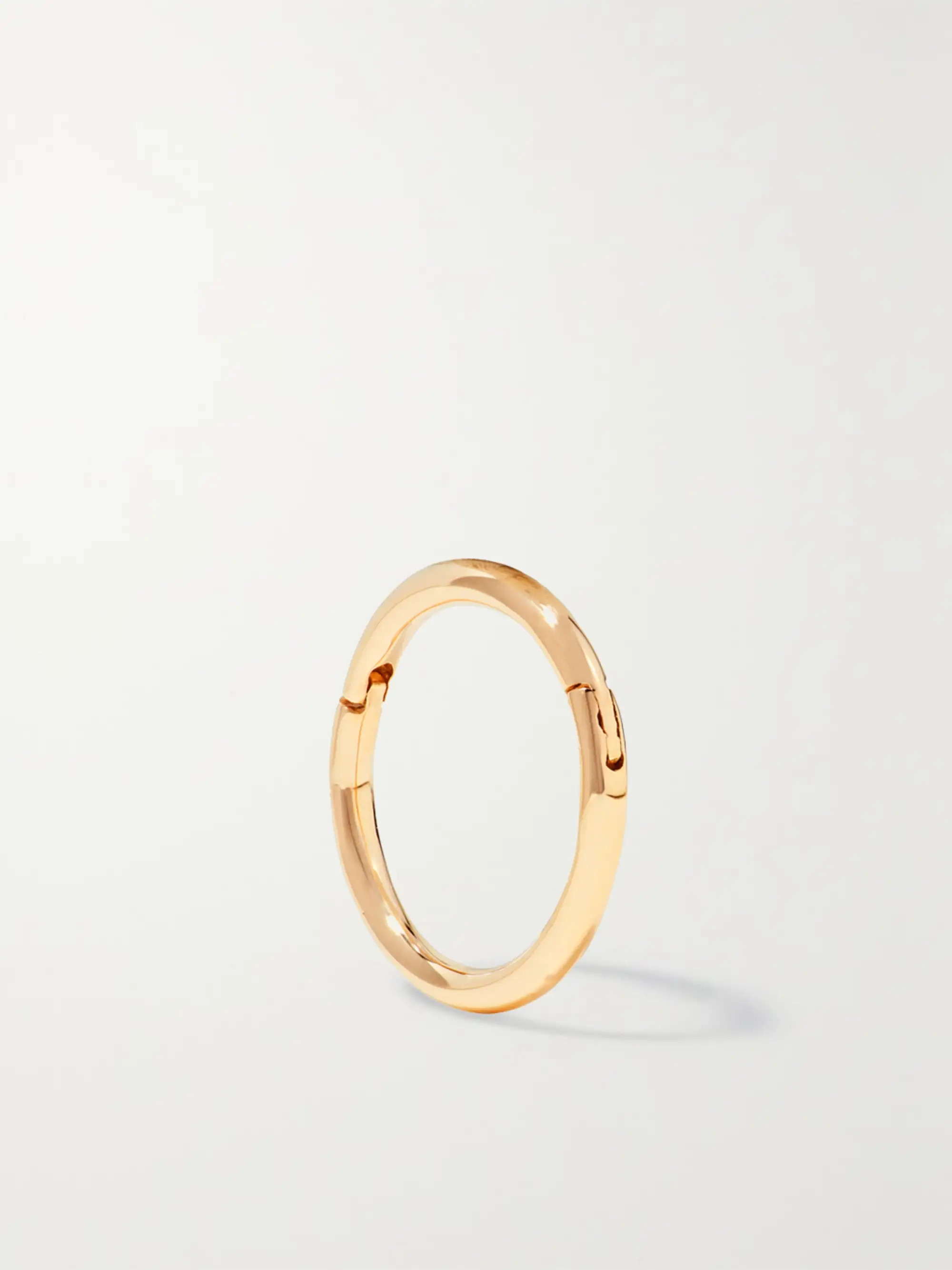 8mm 14-karat gold hoop earring | NET-A-PORTER (US)