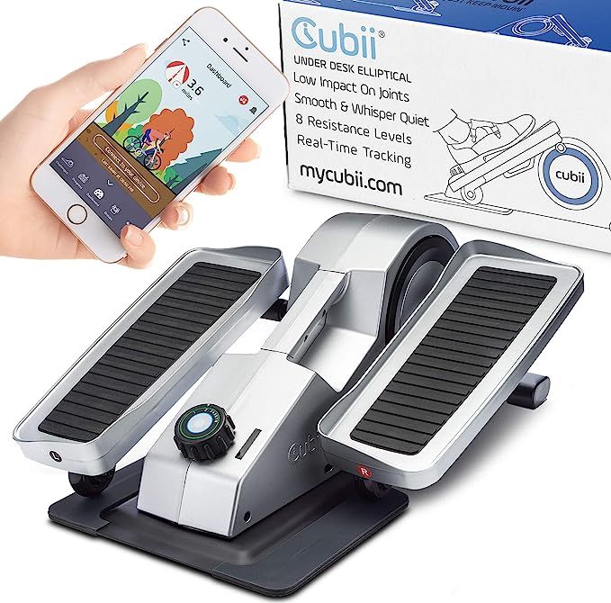 Cubii Pro Seated Under Desk Elliptical Machine for Home Workout, Pedal Bike Cycle Motion, Bluetoo... | Amazon (US)