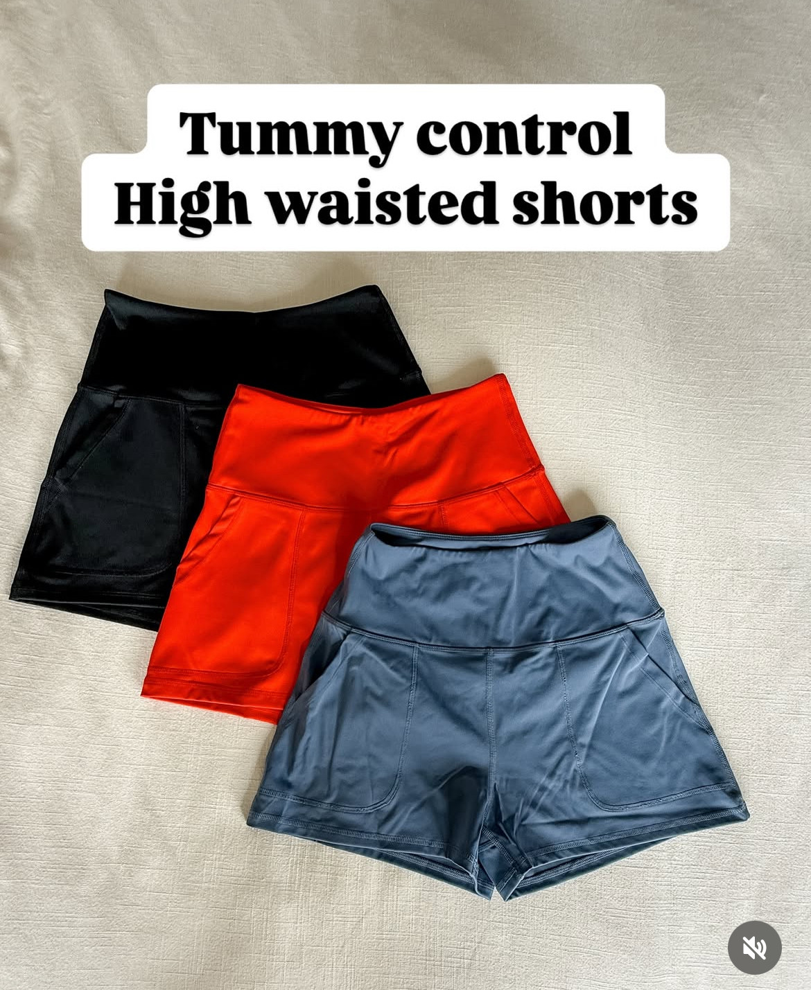 Tummy control high waisted shorts with wide waistband For reference I'm 5'1", 108lbs. These are perfect for everyday wear or exercising  

 #LTKPetite #LTKFindsUnder50 #LTKStyleTip