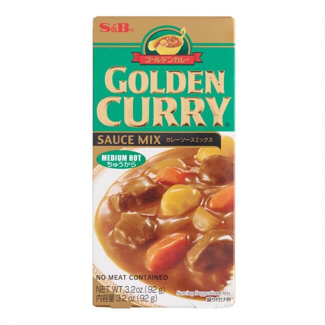S&B Medium Hot Golden Curry Sauce Mix Set of 2 | World Market