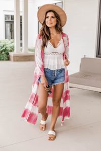 Loving The Days Pink Tie Dye Kimono | The Pink Lily Boutique