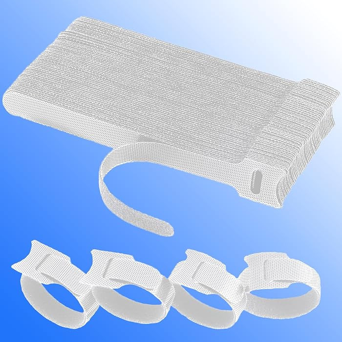 60 PCS 6 Inches Reusable Cable Ties, Wire Ties, Cord Organizer, Cable Organizer, Adjustable Cable... | Amazon (US)