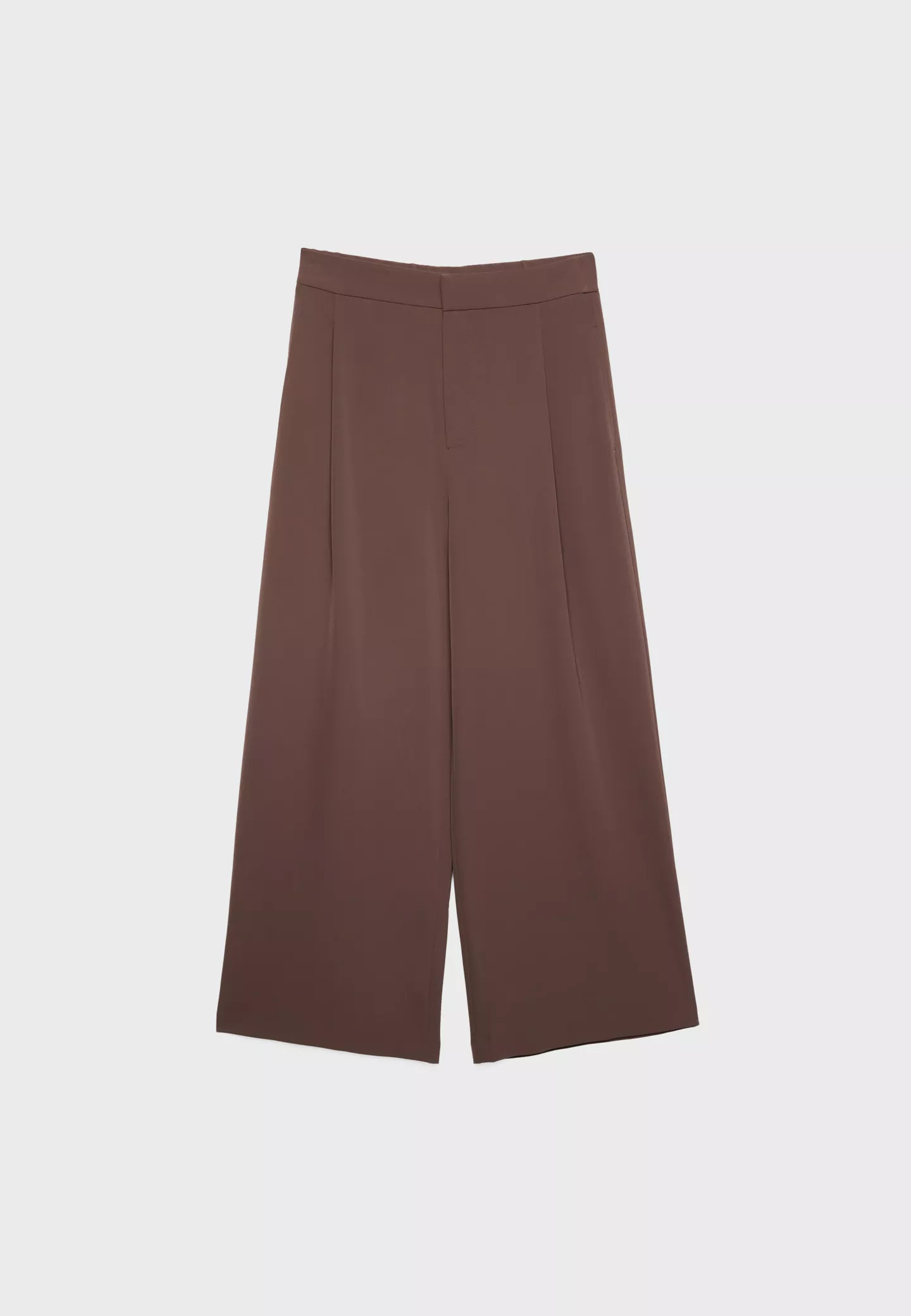 Pantalon jupe-culotte habillé à pinces - Pantalons femme | Stradivarius France | Stradivarius (FR)