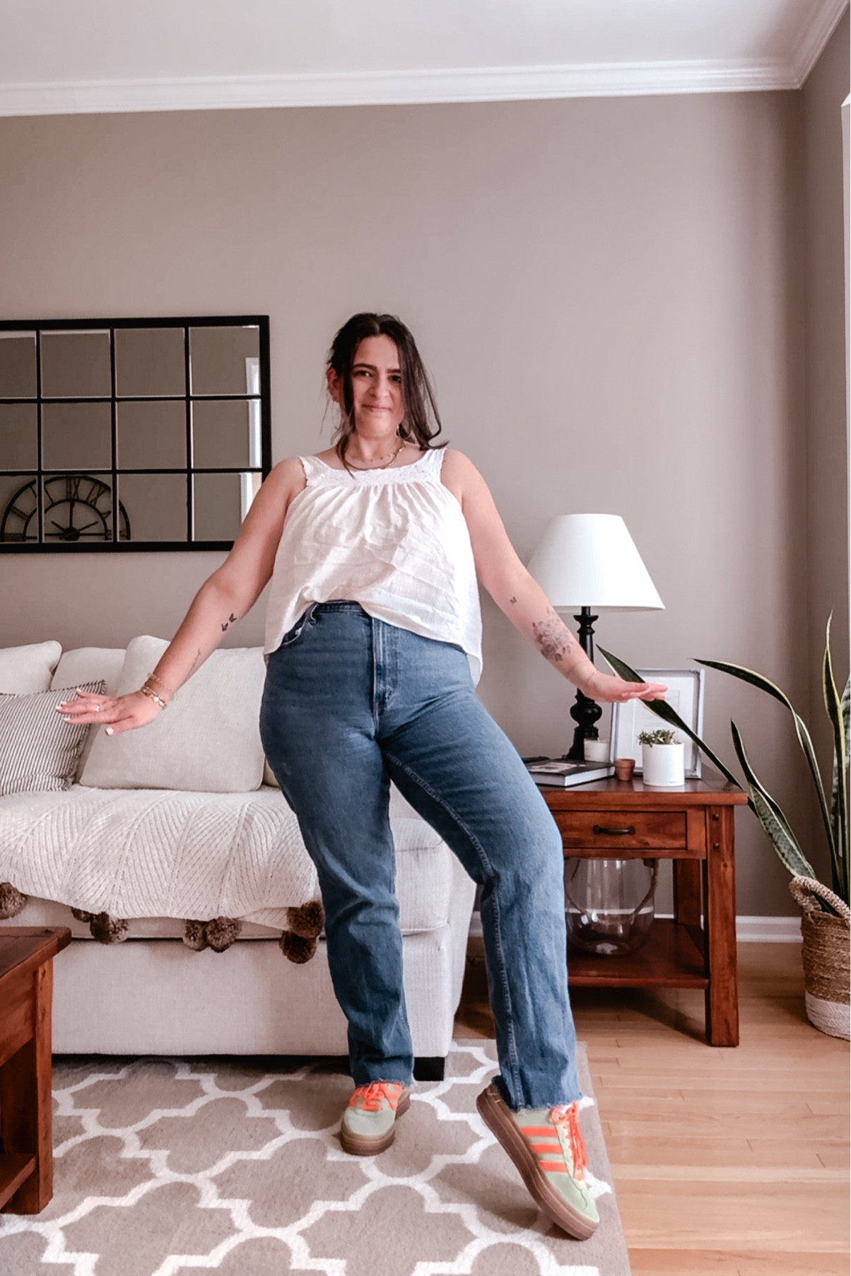 Summer staple - the little white top.

This one is old but similar linked below 🫶🏻🤍

#LTKStyleTip #LTKxMadewell #LTKMidsize