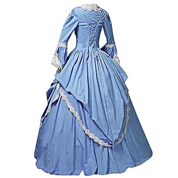 I-Youth Womens Lace Marie Antoinette Ball Gown Dress Victorian Costume Dresses | Amazon (US)