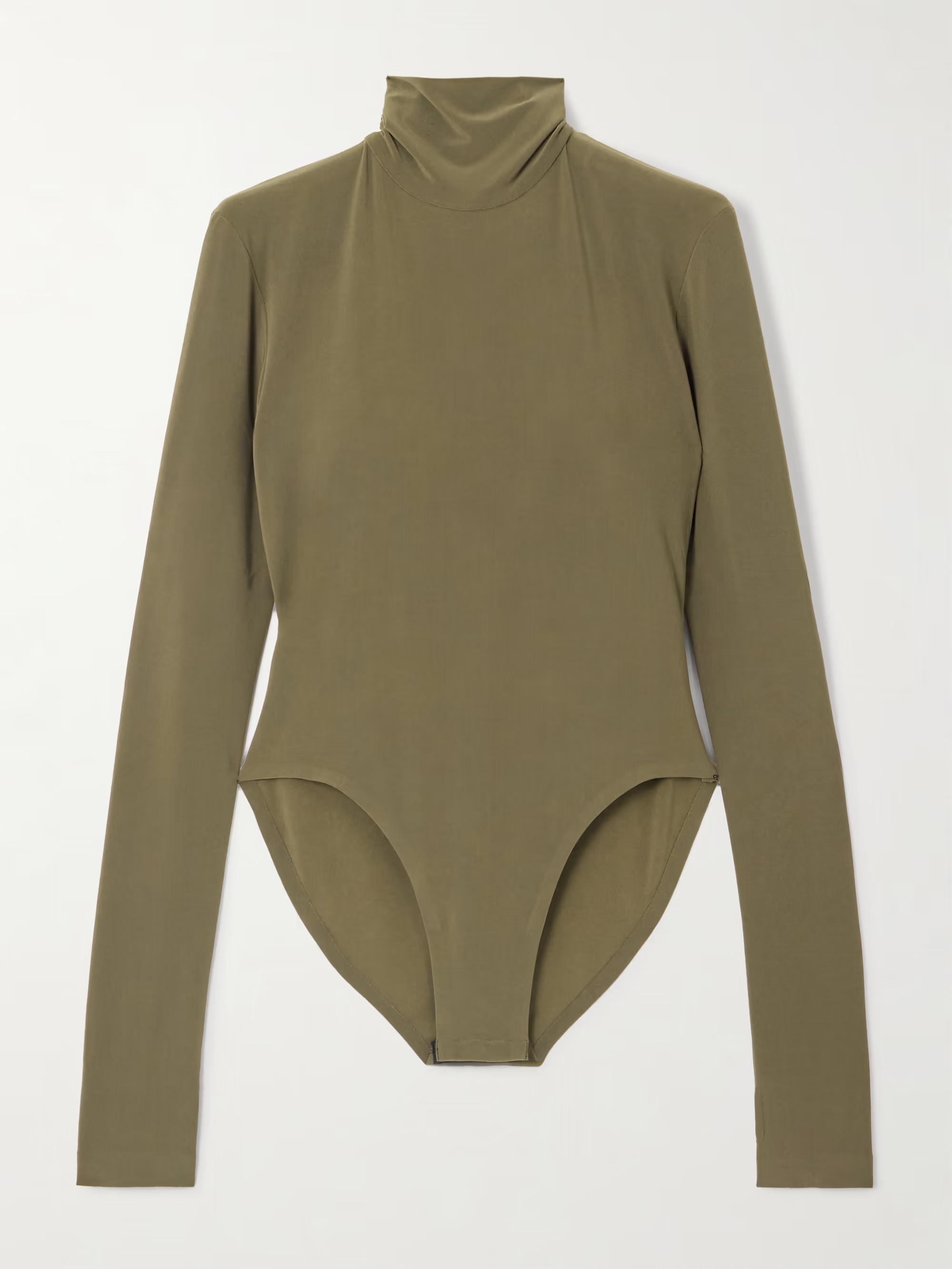 Stretch-jersey turtleneck bodysuit | NET-A-PORTER (US)