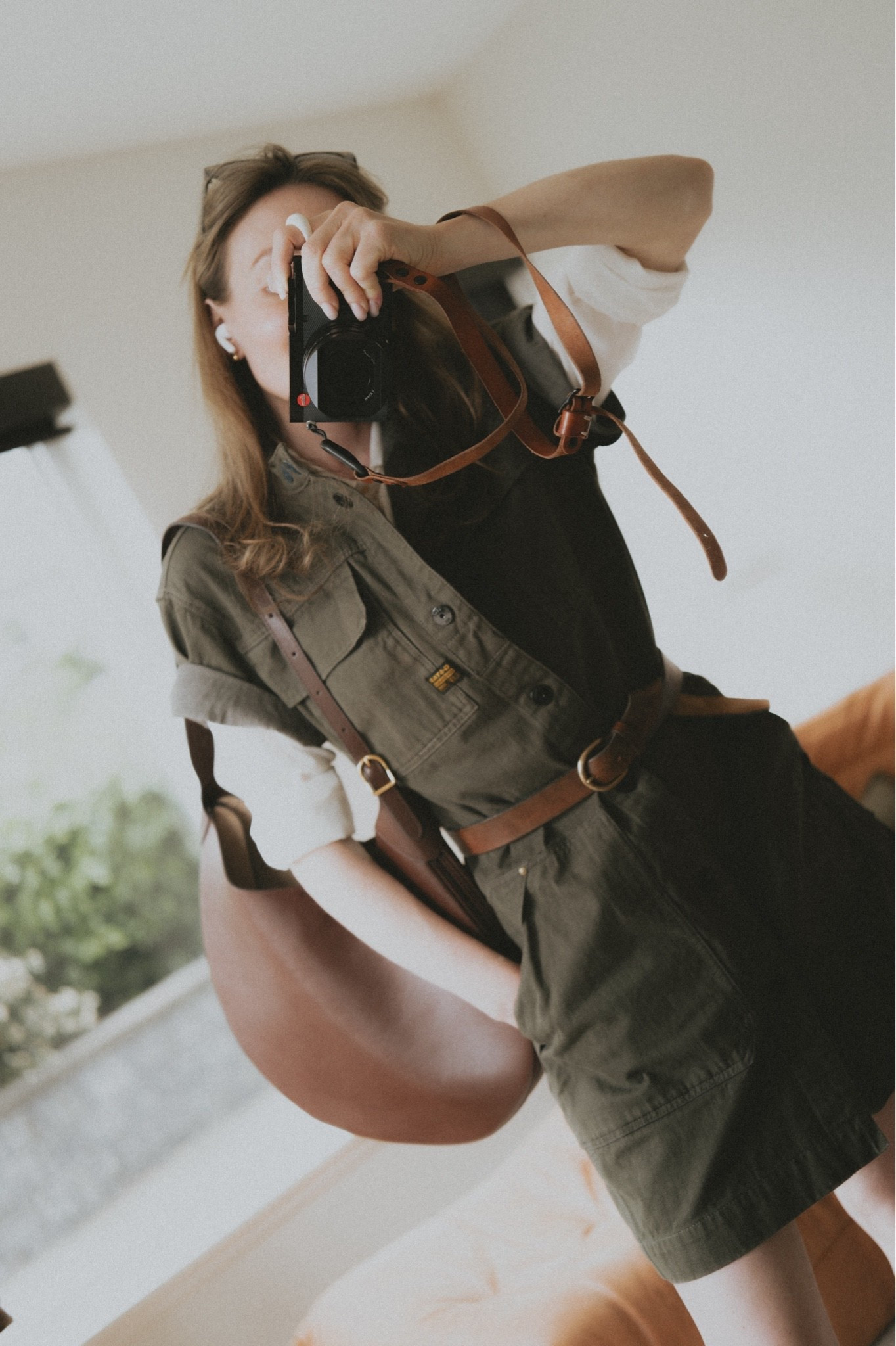 This outfit got so many compliments: a short dress layered over a fine button down shirt + a retro style belt + a saddle bag. 
Shirt: Everlane silk shirt
Belt: Buck Mason
Bag: Polo Ralph Lauren Polo ID large bag in acorn

#LTKootd #LTKSeasonal #LTKWorkwear