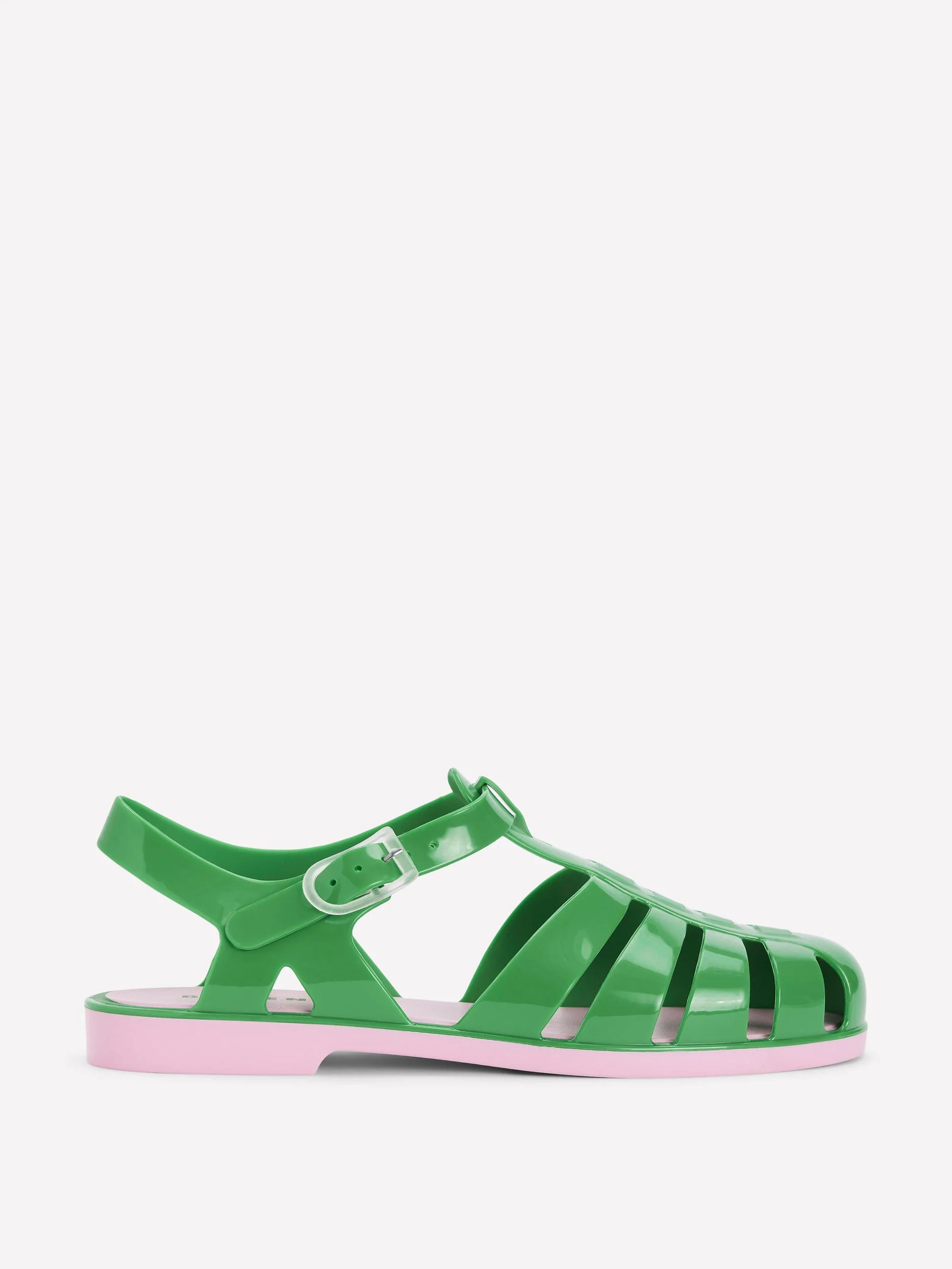 Jelly Shoe-Rich Emerald/ Soft Pink | Boden UK