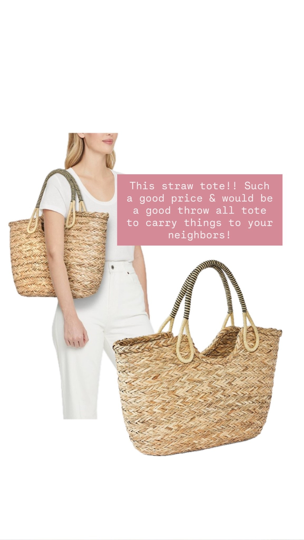 This straw tote would be great for a beach or pool day!

Loverly Grey, Target find, straw bag, straw tote

#LTKSeasonal