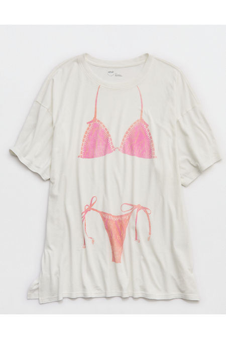 Aerie Sleep Happens Night Tee Women's Dusty Pink XXS | Aerie