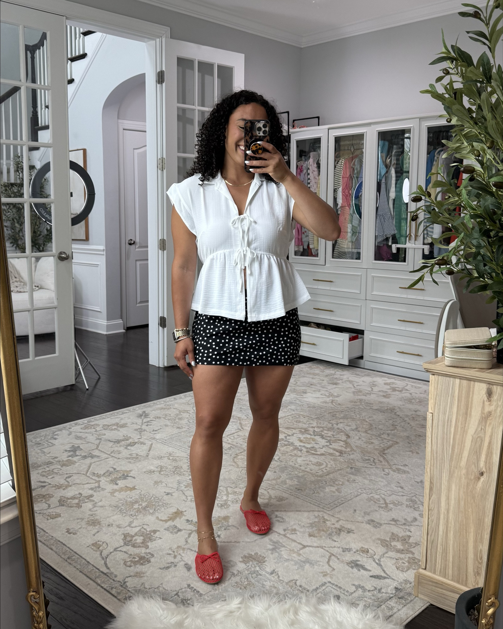 Loving anything polka dots lately and love it even more because it’s a skort wearing medium in both the target skort and target top #target #targetoutfit #targetfinds #targetstyle 

#LTKmomlife #LTKootd #LTKSaleAlert