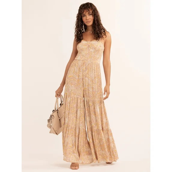 Jessica Simpson Women's Jolie Tiered Jumpsuit, Sizes XS-XXL | Walmart (US)
