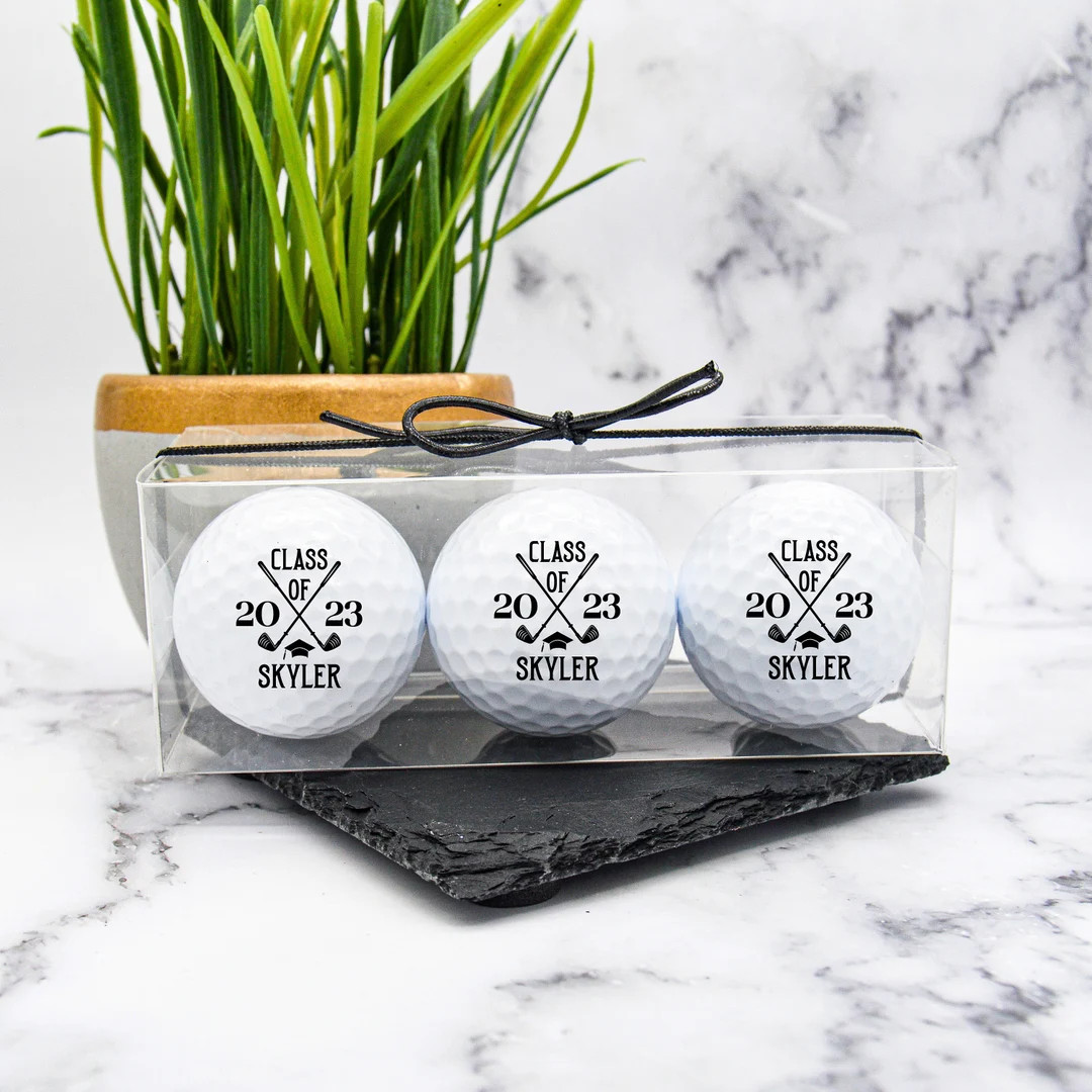 Graduation Gift, Custom Golf Balls, Graduation Golf Favors, Collage Graduation, Graduation Presen... | Etsy (US)