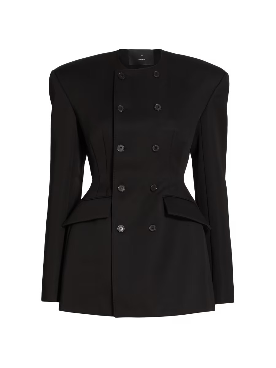 RHW Double-Breasted Blazer Minidress | Saks Fifth Avenue