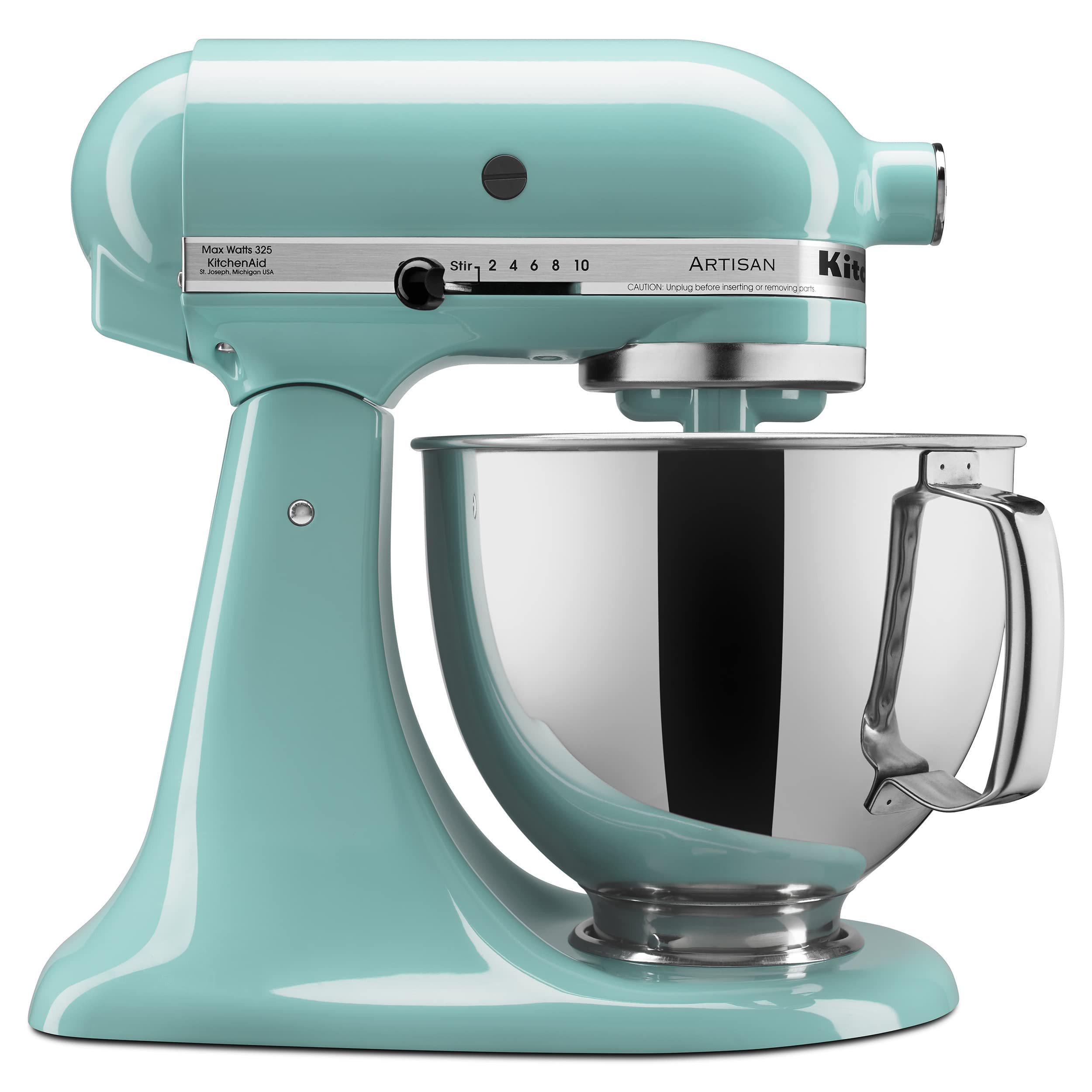 KitchenAid Artisan Series 5 Quart Tilt Head Stand Mixer with Pouring Shield KSM150PS, Aqua Sky | Amazon (US)