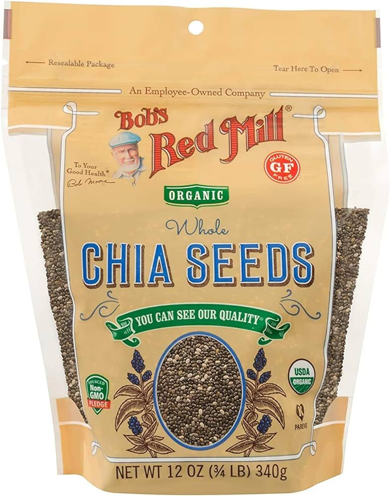 Bob's Red Mill Resealable Organic Chia Seeds 12 Ounce (Pack of 2) | Amazon (US)