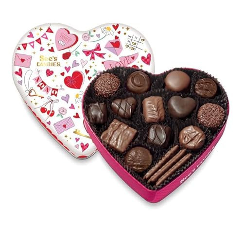 See's Candies 9.4 oz Valentine's Day Love-struck Tin | Amazon (US)