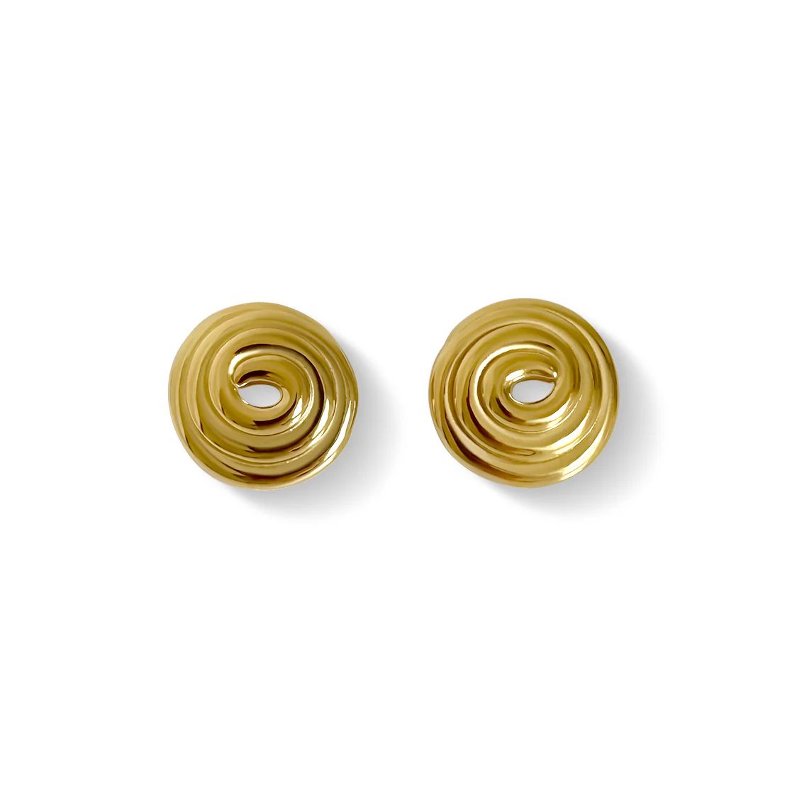 Gold Twirl Earrings | Anisa Sojka