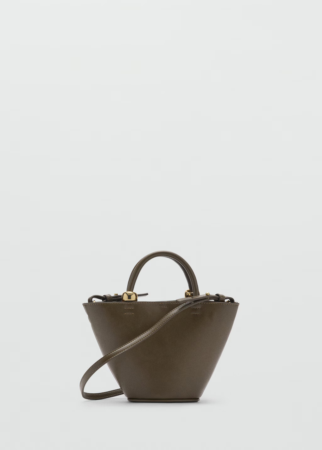 Mini shopper bag with metallic detail - Women | MANGO USA | Mango (US/MX/AU)