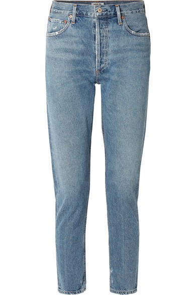 AGOLDE - Jamie High-rise Straight-leg Jeans - Blue | NET-A-PORTER (US)